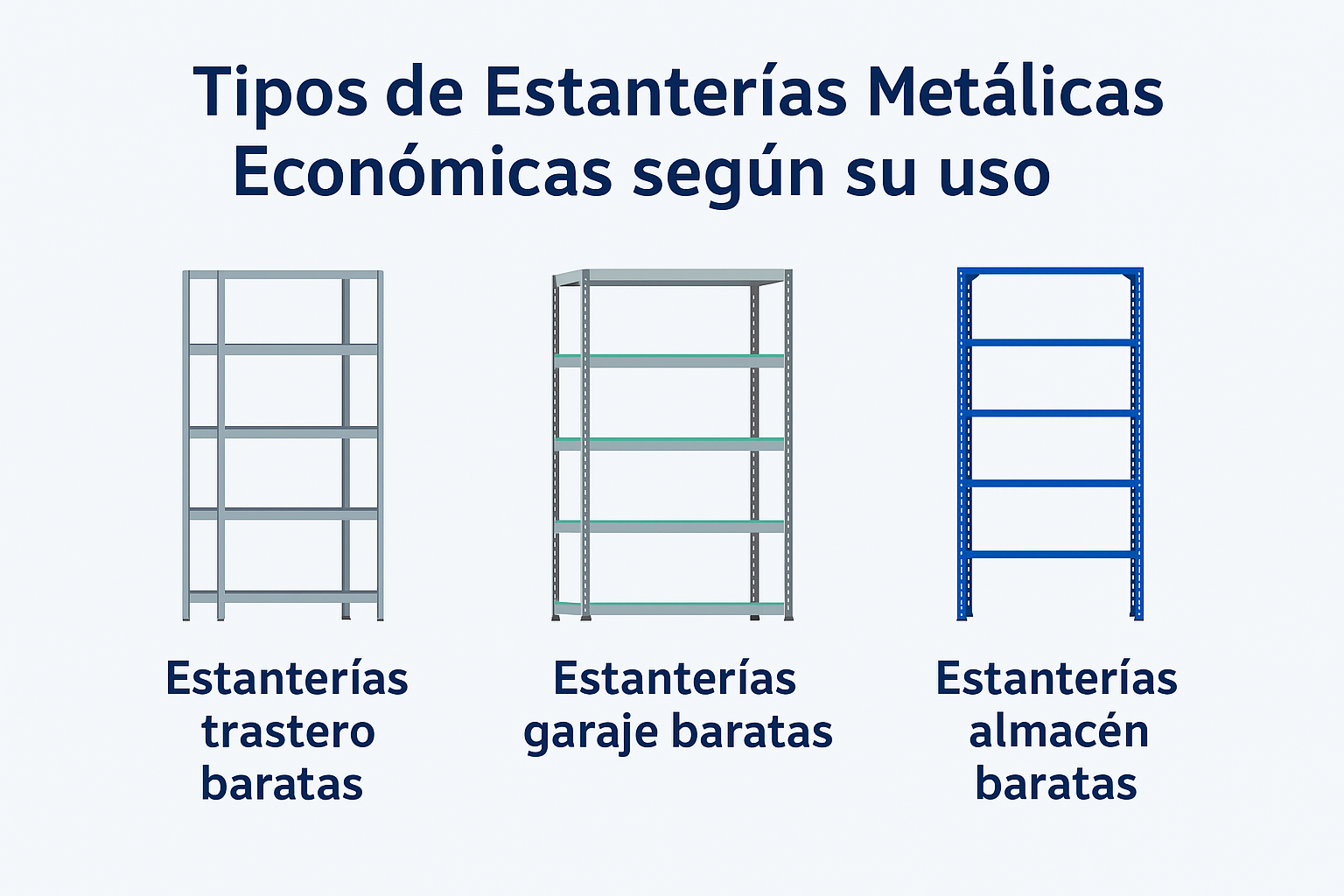 tipos de estanterias